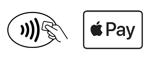 Contactless Payment logo and ApplePay logo